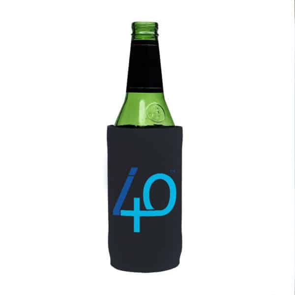 40th Stubby Holder Beer Tall