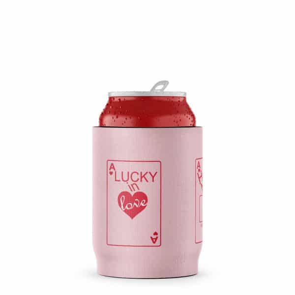 Lucky in Lover Stubby Holder Beer Can