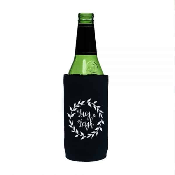 Wedding Floral Stubby Holder Beer Tall